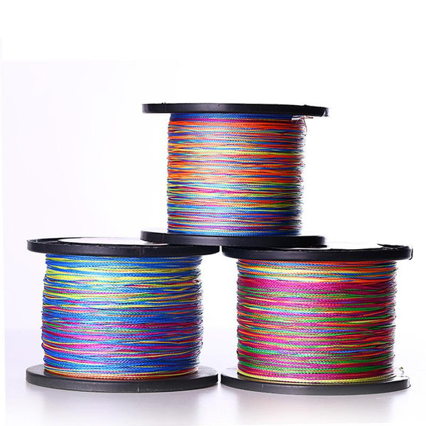 Factory outlets Multicolor 500M PE Sea Fishing Mainline Fishing Line Ultra high tensile strength high wear Braid Line