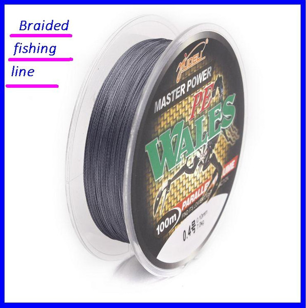 Braided fishing PE line anti bite braided wire Gray 4 series of 100 meters strong horse fish line gas boutique out221