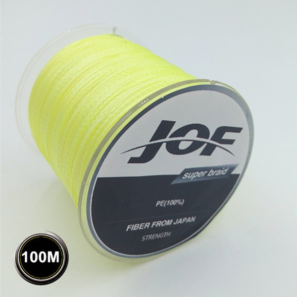 100M JOF Brand 100% PE Material Multifilament PE Braided Fishing Line Super Strong 10/20/30/40/60/80/100LB