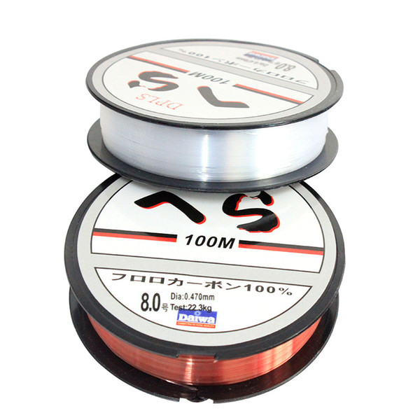 100M 0.1-0.47mm Fluorocarbon Super Strong Japan Monofilament Nylon Fishing Line 4-32LB Carbon Fiber Leader Line Fly Fishing Line Pesca