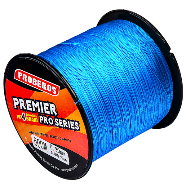 1pc Proberos Brand 300M-500M-1000M Multifilament PE Braided Fishing Line 4 stand 6LB 30LB 35LB 40LB 50LB 60LB 70LB 80LB 120LB