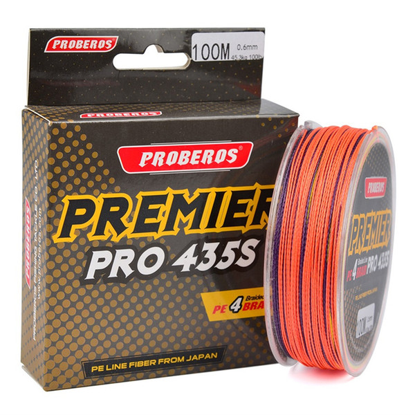 100m/1box Colorful Fishing Line 4 Weaves Braided Fishing Line Available 6LB-100LB PE Line Pesca Fishing Tackle Accessories