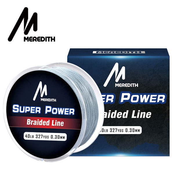 Meredith Brand 300M PE Braided Fishing Line 4 Strand 10-40LB Multifilament Fishing Line for Carp Wire for All