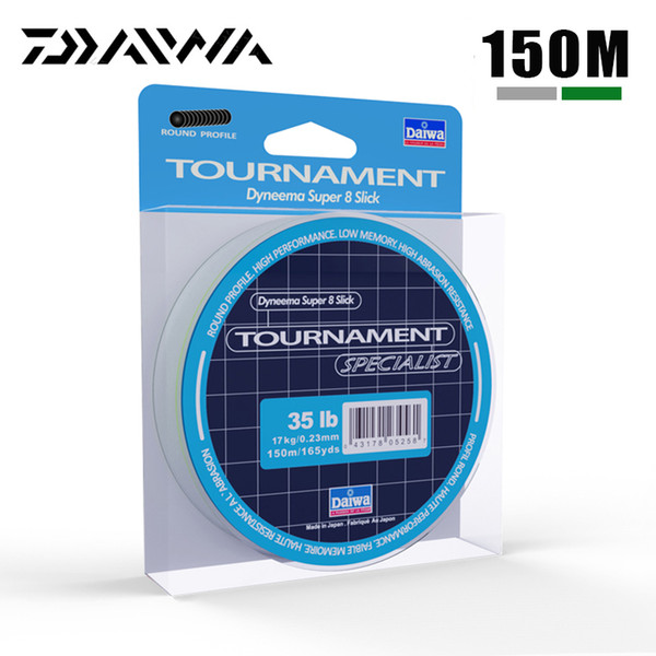 DAlWA 8 Braided Fishing Line - Length:150m, Diameter:0.1mm-0.4mm,13~88lb 8 Strands Braided Fishing Line Multifilament PE