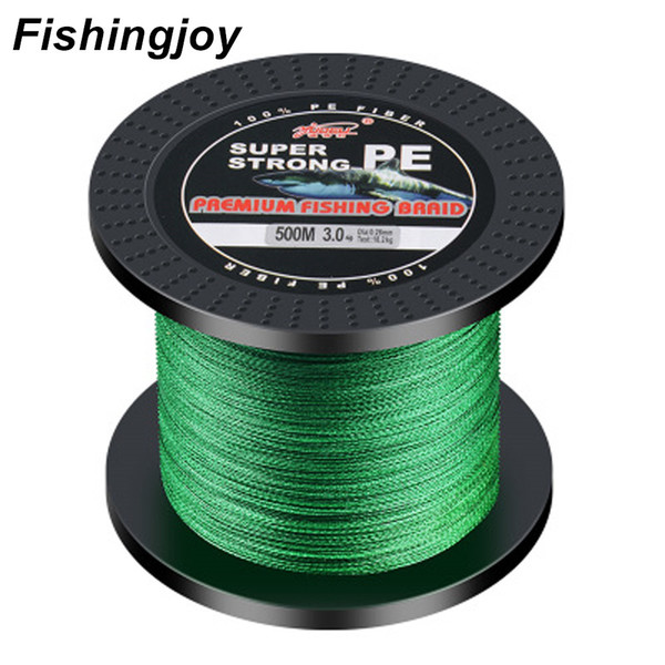 Fishingjoy Fishing Line 300m 500m 1000mm 4 Strands Braided PE Fishing Line 8-80LB