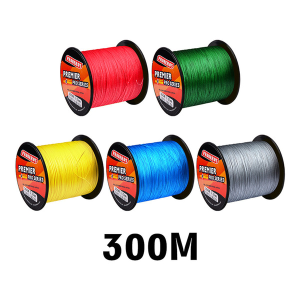 300M Super Strong Japanese PE Braided fishing lines 5colors 10lb~100lb 4 strand Braid Spectra Line Leave a message for color