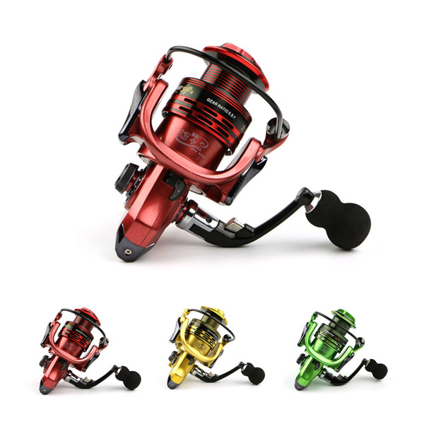 All-metal arm carp spinning fishing reel EVA Handle fishing reels 3 colors 1000-7000 series Gapless metal head spinning wheel