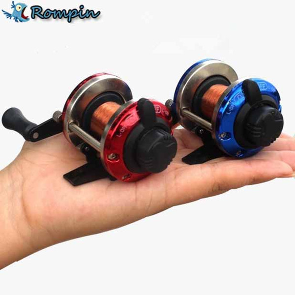 1x High strength Right Hand Drum fishing reel with 0.2mm Line 50m for Ocean Sea Beach Rock River Boat Ice Carp fishing