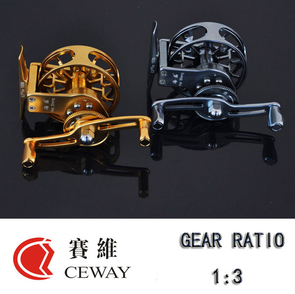 Flying Reel HP-55 Left Right CEWAY All Metal Fish Coil Fly Fishing Reel Tackle Equipment Variable Speed Ice Fishing Reel New FREE