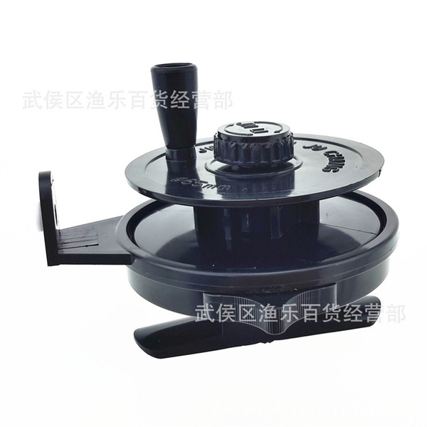 Portable Mini Plastic Transverse Wheel Supplies Creative Black Portable Fashion Trumpet Fishing Line Wheels Wear Resistant 2 8yl jj