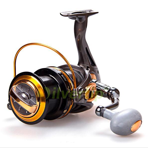 Big Game Spinning Fishing Reel 12+1 BB YOMORES TF 8000-11000 Series Long Cast Shot Saltwater Max Drag Sea Boat Spinning Fishing Reel