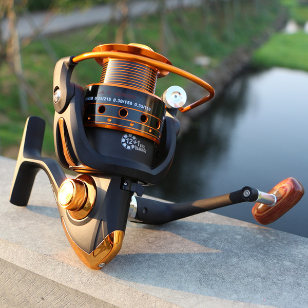 New 12+1Bearing Casting Spinning Fishing Reel Series Metal Rocker Reel Fly Fishing Line Wheel Fishing Rods