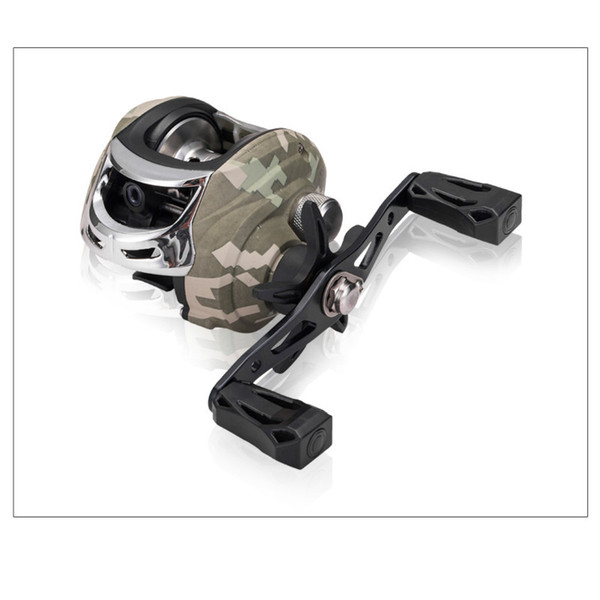 Right Left Camouflage Baitcasting Reel 7.3:1 Metal Spool Lure Casting Fishing Reel 7 Disk Magnetic Brake