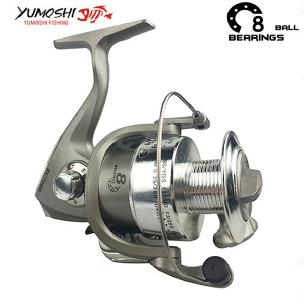 Yumoshi 1000-7000 8BB 5.5:1 Feeder Metal Spinning Fishing Reels Wheel Salt Water Fishing Reel Olta Daiwa Bait Casting Reel