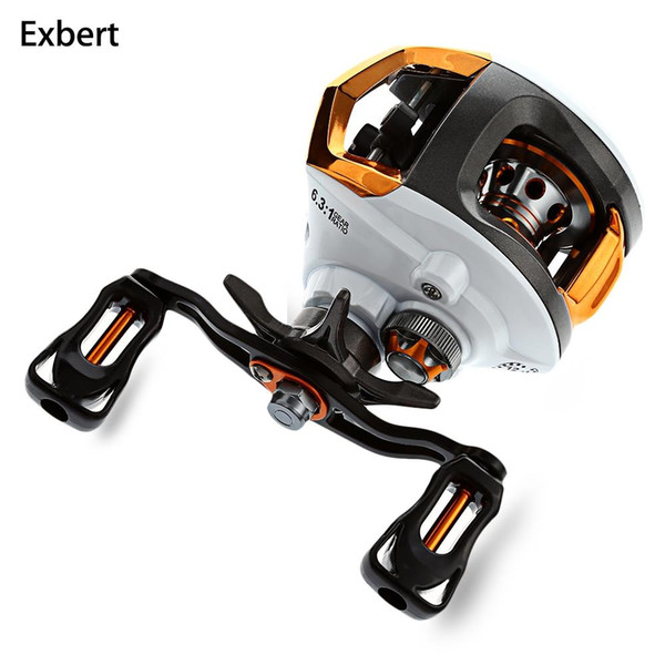 Exbert 12 + 1 Bearings Waterproof Left / Right Hand Baitcasting Fishing Reel High Speed Fishing Reel with Magnetic Brake System