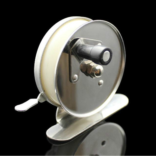 Super Light Metal Iron Ice Fly Fishing Reel Fish Line Wheel Front End Spool 60mm Stainless Steel Round