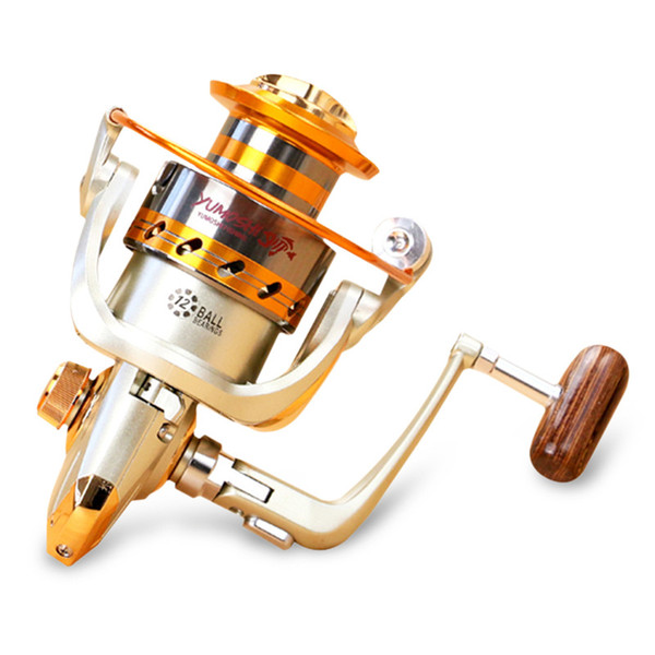 Hot wheels fish spinning reel 5.5:1 12Ball Bearing carretilhas de pescaria molinete fishing reel accessories EF1000