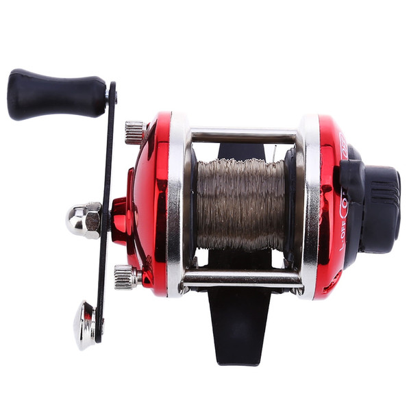 Spinning Reels Strength Mini Right Hand Drum Casting Fishing reel with 0.28mm Line 50m Sea Beach Rock River Boat Ice Carp Fishing TB