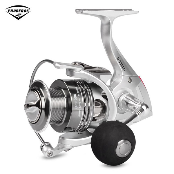 PRO BEROS GC Series 6.3:1 6+1BB Lightweight Seamless Metal Fishing Spinning Reel Fishing Spinning Reel Spool Left Right Hand Spinning Wheel