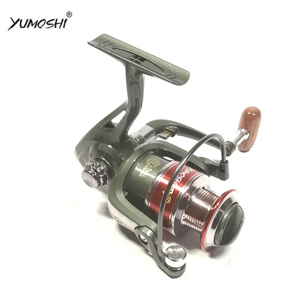 YUMOSHI KF3000 SPINNING REELS RATIO 5.5:1 12+1 BALL GEAR HANDLE SMOOTH METAL LINE CUP AND INTERCHANGEBLE HANDLE FISHING REELS