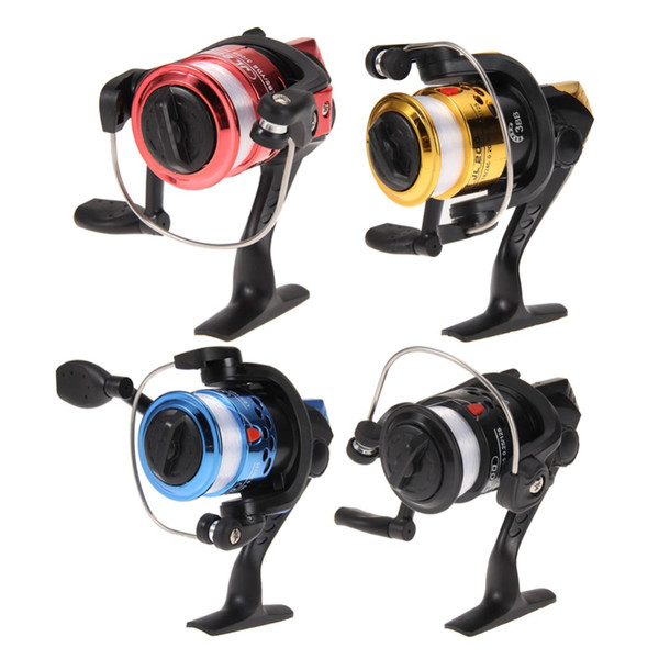 Vissen Reals Aluminium Body Spinning Reel High Speed G-Ratio 5.2: 1 vissen Rollen met Lijn Koperen staaf rack drive Vis Gereedschap