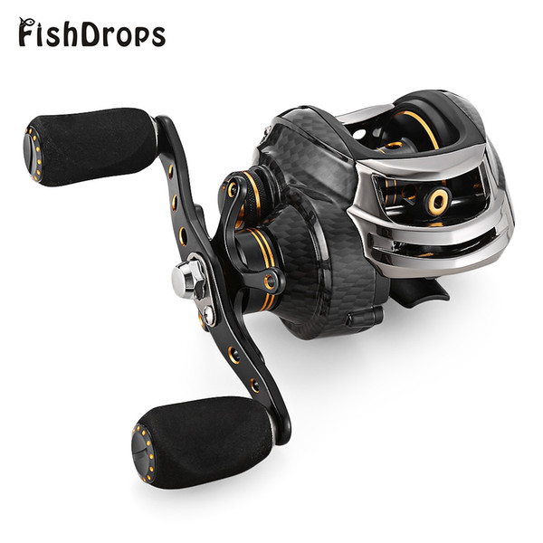 Hot Sale Fishdrops Lb200 Fishing Reel Gt 7 .0 :1 Bait Casting Reels Left Right Hand Fishing One Way Clutch Baitcasting Reel