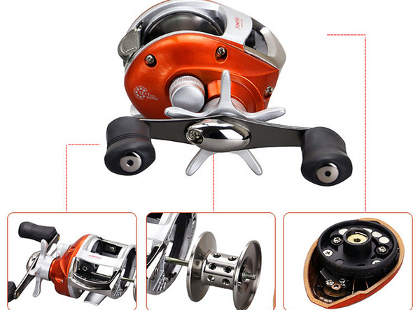 Speed Ratio 6.2:1 Metal Spinning Fishings Reel Spinning Reels Ocean Sea Boat Ice Fishing tackle Baitcasting Reels 12+1 axis mk429