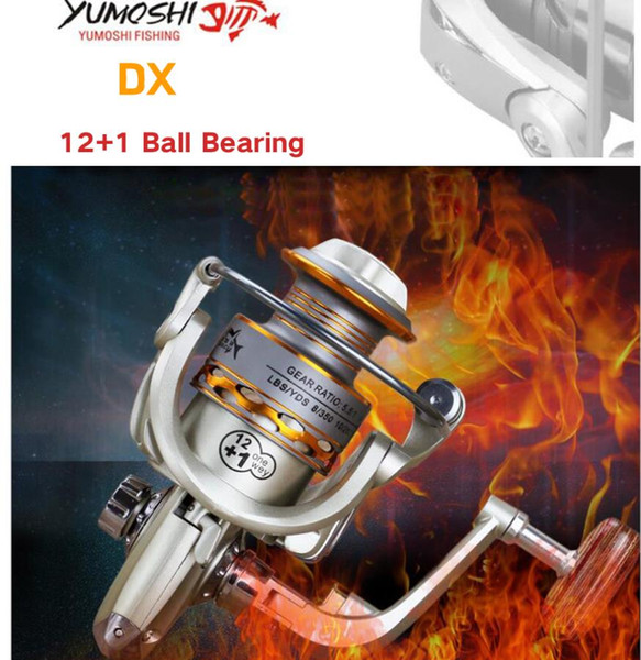 2019 New Brand Fishing coil Wooden handshake 12+ 1BB 1000- 7000 Spinning Fishing Reel Professional Metal Left/Right Hand Fishing Reel Wheels