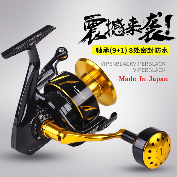 New japanese made Lurekiller Saltist CW3000- CW10000 Spinning Jigging Reel Spinning reel 10BB Alloy reel 35kgs drag power C18110601