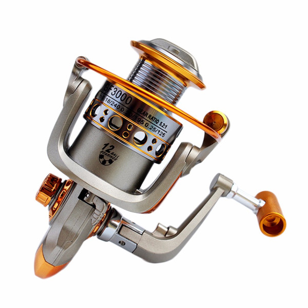 Never Break GF 3BB 5.2:1 Full Aluminum Metal Spinning Boat Fishing Reel Spining Reels Free Shipping