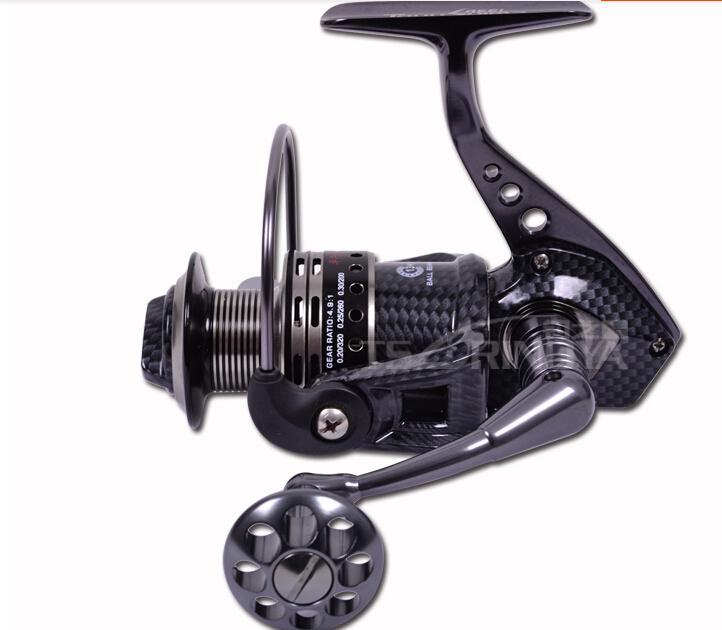 Wholesale-TOKUSHIMA HK3000 4000 5000 6000 7000 metal fishing reel 5.5:1 13+1 Ball bearing Parallel line winding spinning fishing reels