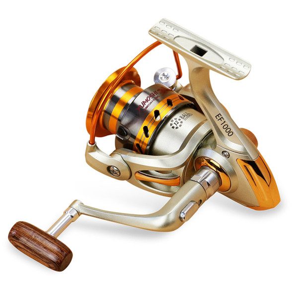 Spinning Reels EF1000-7000 12BB 5.2:1 Metal Spinning Fishing Reels Fly Wheel For Fresh/ Salt Water Fishing Tool Accessories