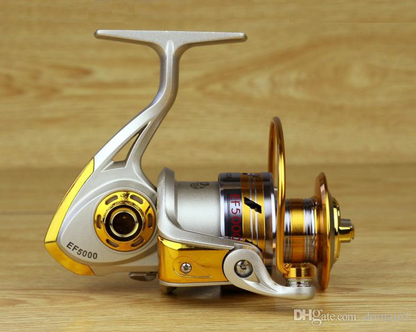 Ultra-thin GS1000 - 7000 Fishing Reel 12 Ball Bearings 5.2 : 1 Fishing Spinning Reel Foldable Exchangable Reel Handle For Fishing