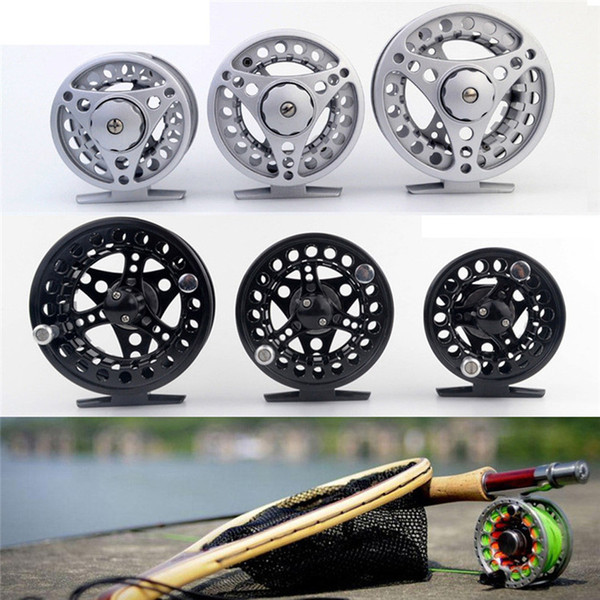 Fly Fishing Reel 3/4/5/6/7/8 WT Large Arbor Silver/Black Aluminum Fly Fishing Reel A3 Y18100706