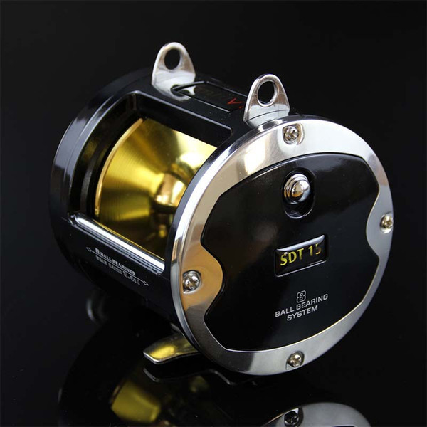 High Quality Big game trolling sea fishing reel saltwater 55LB Power 3.4:1 Gear ratio 8BB boat fishing jigging reel