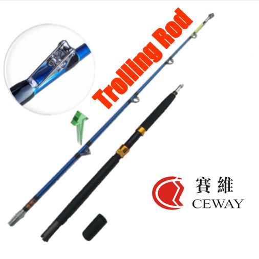 Heavy Carbon Rod Super Hard Trolling Rod Spigot Power Fish Jigging Jig Troll Boat Rods Fishing Tackle 2 sections 1.8m FREE SHIPPING