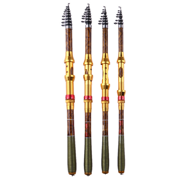 wholesale 2.1m/2.4m/2.7m/3.0m Fishing Rod Telescopic Fishing Pole Telescopic Ultralight Fiberglass Fishing Rod Spinning