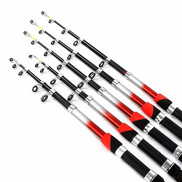 2019 Professional Telescopic Fishing Rod Glass Fiber Fishing Pole Fishing Spinning Rod fishingrod fishingaccessorie Glass seafishingrod