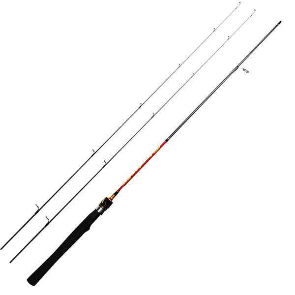 1.8m UL fishing rod for Trout whole Solid Tip Regular Action 1-6g test ultra light spinning fishing rod with 2 tips 1-8LB