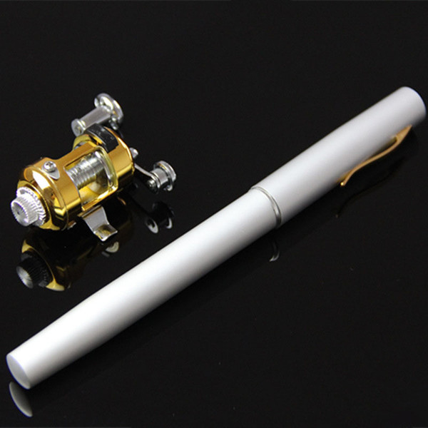 Portable Pen Shape for Pocket Telescopic Mini Fishing Pole Fishing Tackle Sea Rod Fishing Rod With Reel Wheel