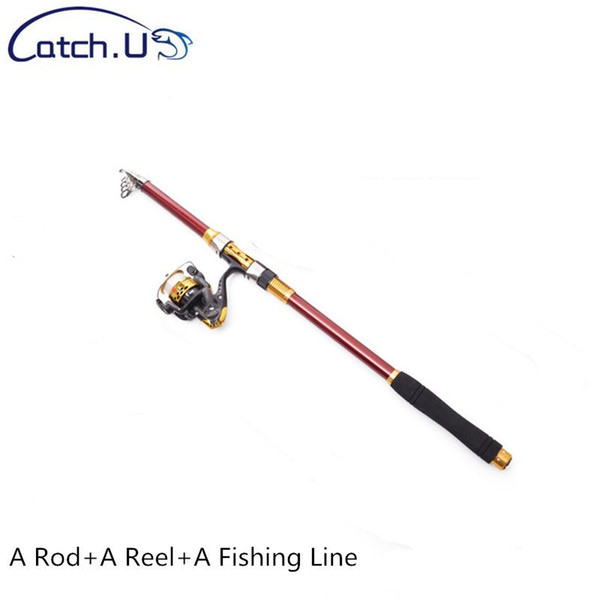 Catch U Rod Combo Telescopic fishing Rods Carbon Fiber Superhard Spinning Fishing Rod Set 2.1m 2.4m 2.7m 3.0m 3.6m