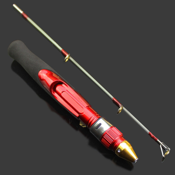 2016 Ice Fishing Rod Shrimp 50cm Solid Super Short Strong Shrimps Reed 2 Segments Rods EVA Handle