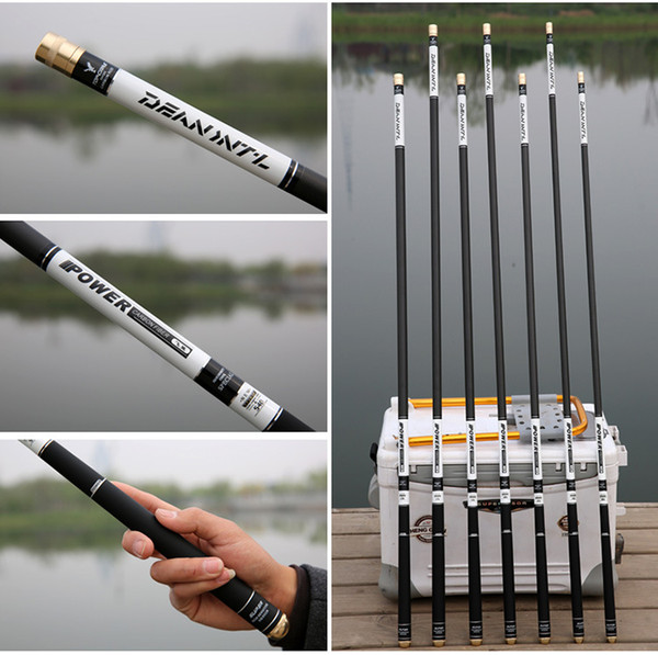 Handing 3.6-7.2m Telescopic Fishing Rod Carbon Fiber Fishing Pole Ultra-light Carp Rod super hard Stream Hand rod for big fish Hot