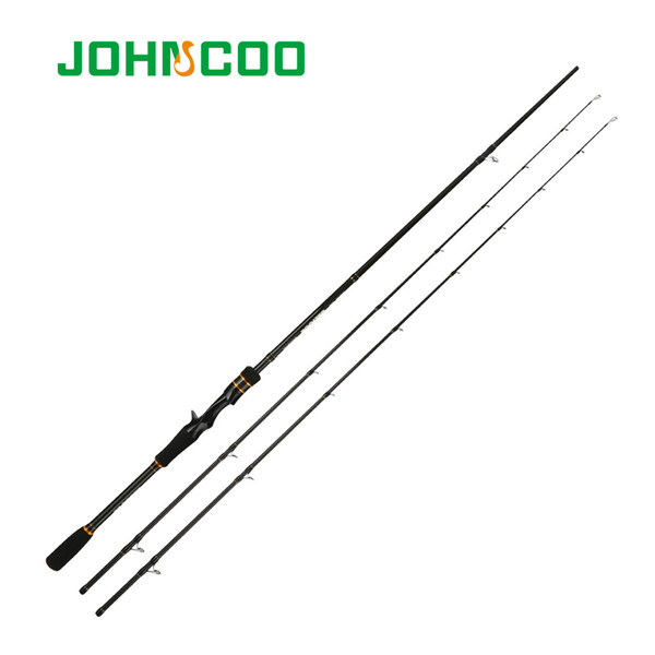 JOHNCOO Carbon Spinning Rod Casting Jigging Rod 2 Sections Fishing pole Ex-Fast Fishing 2.1m ML M 2 Tips 5-28g