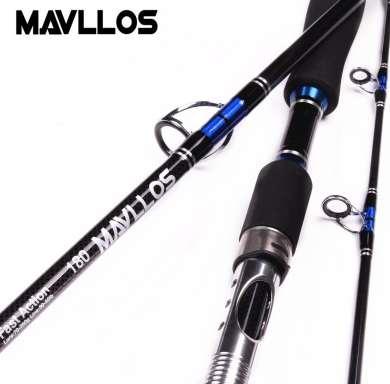 Mavllos Japan Guide Lure Weight 70-250g Sea Boat Jigging Fishing Rod 2.1M 3 Sections Carbon Fiber Saltwater Spinning Fishing Rod