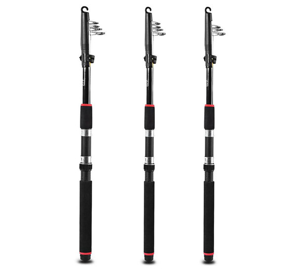 Telescopic Fishing Rod Glass Fiber Pole with EVA Handle Tackle Tool Automatic Fishing Rod Fishing Pole High Quality 2.1m 2.4m 2.7m Fish Pole