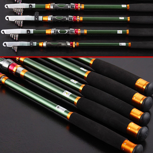 FDDL 2.1M 2.4M 2.7M 3.0M 3.6M Portable Telescopic Rod Outdoor Sports Carbon Fishing Pole Travel Sea Fishing Spinning Rod Fishing Tackle