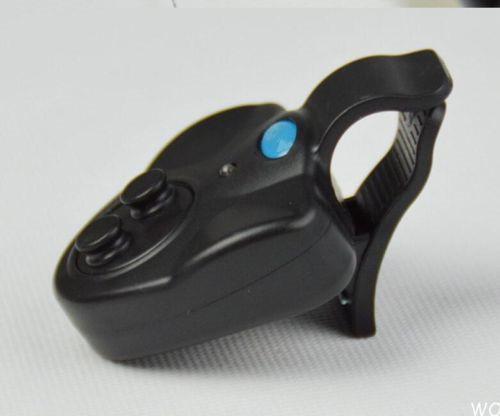 New Convenient Black Electronic LED Light Fish Bite Sound Alarm Bell Clip On Fishing Rod Hot