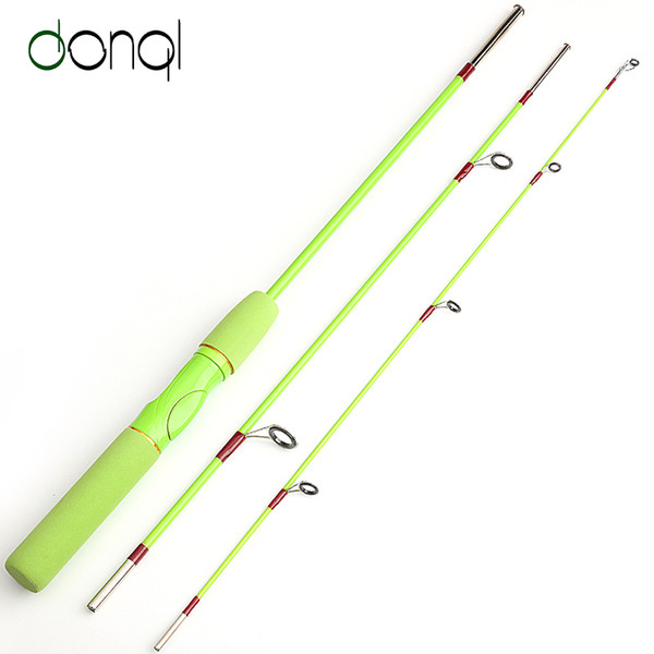 Rods DONQL 1.5M FRP Spinning Fishing Rod Lure Rod 3 Sections Line 6-15lb Lure weight 3-20g EVA handle Travel Fishing