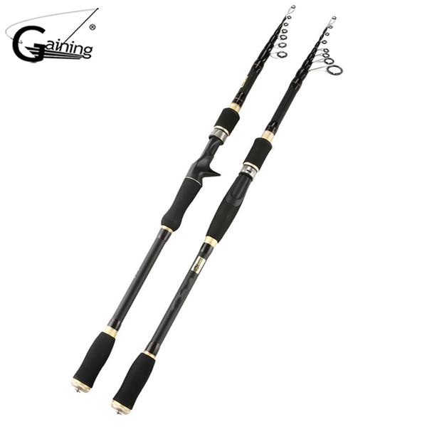 1.8m 2.1m 2.4m 2.7m Baitcasting Fishing Rod Travel Ultra Light Casting Spinning Lure 1/8-1oz MH Rod